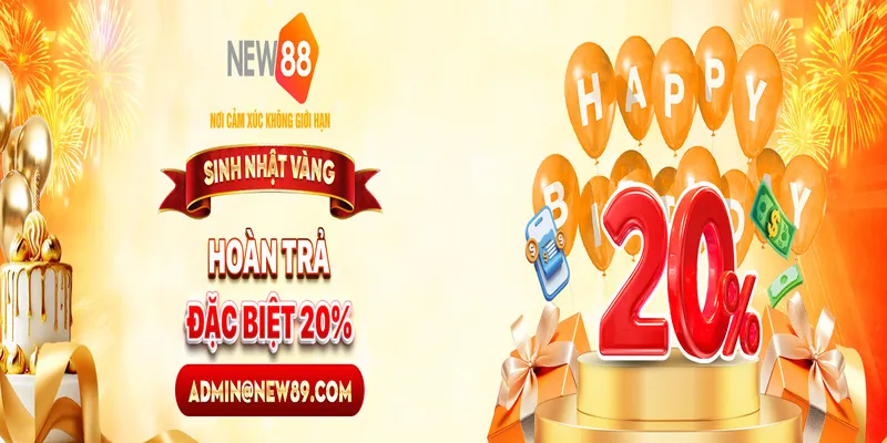 NEW88 Hoàn Trả Đặc Biệt Tặng Thêm 20%